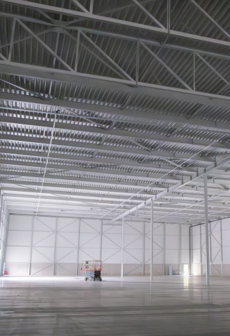 Werk in uitvoering - aanbrengen van brandwerende coating in Druten - door ProNed | Dé oppervlakteverbeteraars