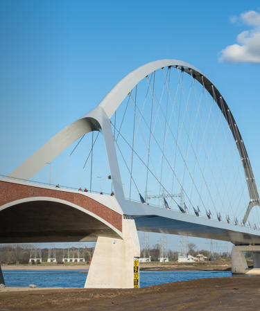 Werk in uitvoering - onderhoud brug - door ProNed | Dé oppervlakteverbeteraars