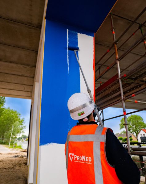 Keimen van wanden bij Oude haagsebrug