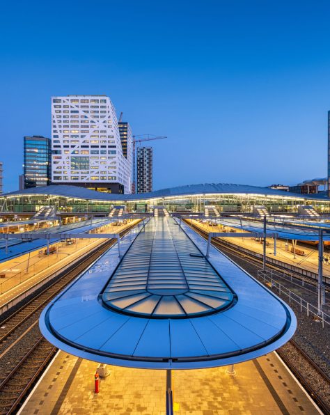 Utrecht Station in de nacht